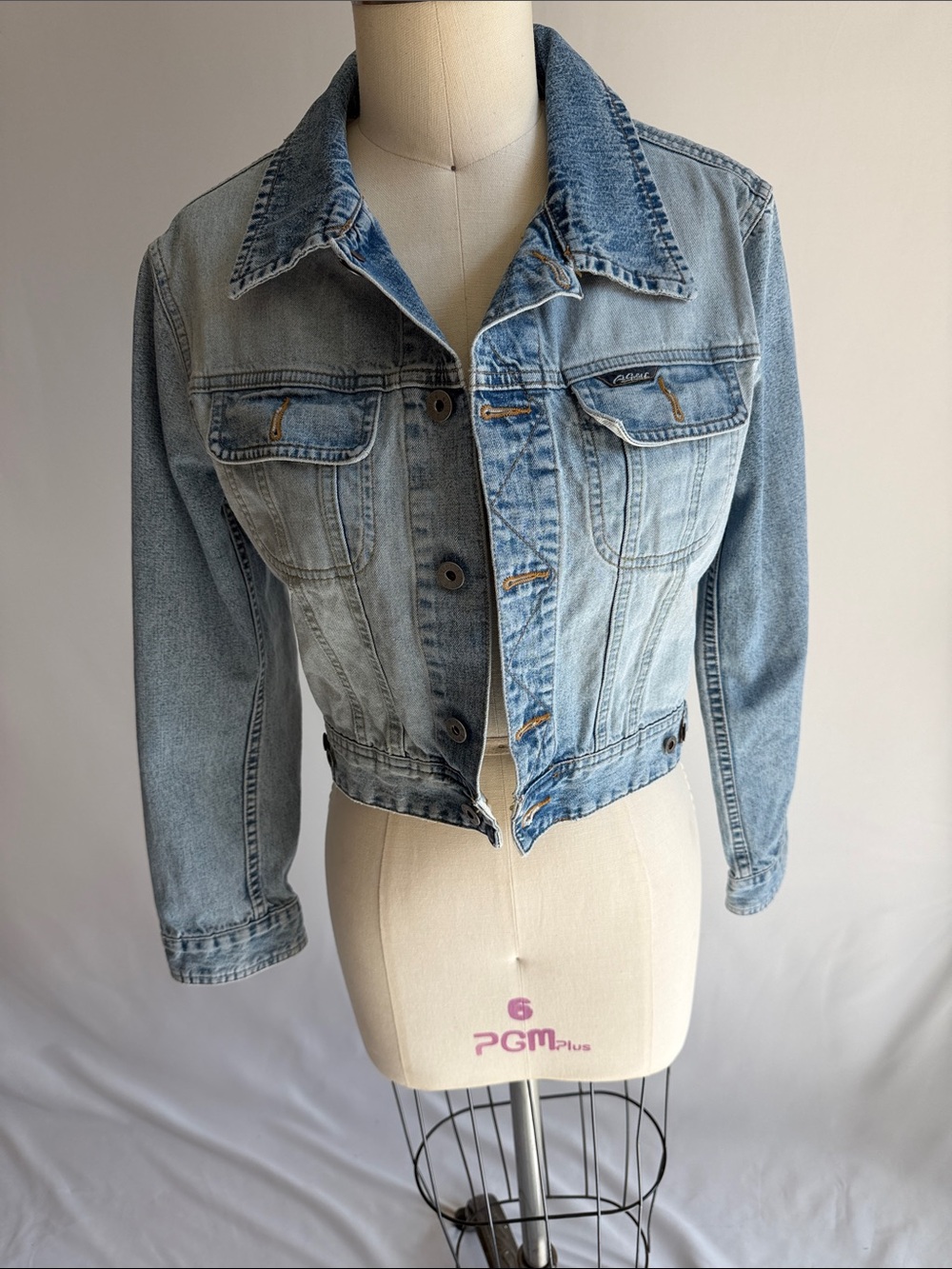 Agolde Light Blue Cropped Denim Jacket